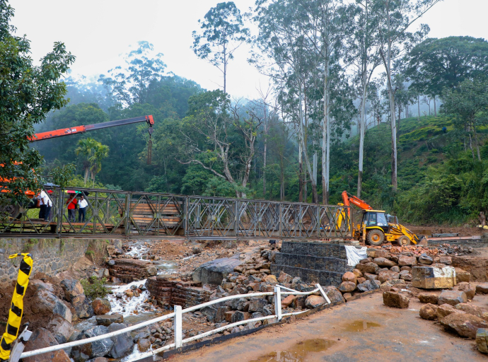 බදුල්ල - ස්ප්‍රිංවැලි මාර්ගයේ බේලි පාලමේ වැඩ අවසන් අදියරේ